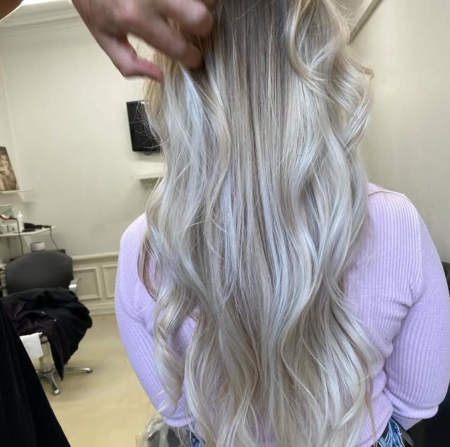 Balayage Blond Platine